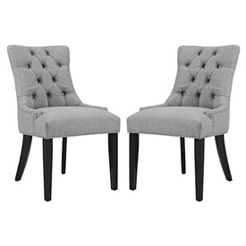 Regent Fabric Dining Side Chairs Set of 2