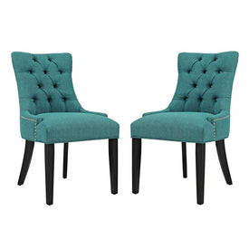 Regent Fabric Dining Side Chairs Set of 2