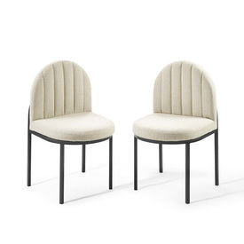 Isla Upholstered Fabric Dining Side Chairs Set of 2