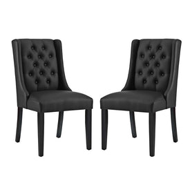 Baronet Vinyl Dining Chairs Set of 2