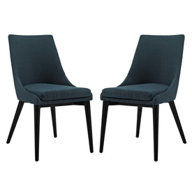 Viscount Fabric Dining Side Chairs Set of 2
