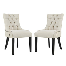 Regent Fabric Dining Side Chairs Set of 2