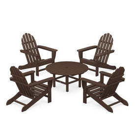 Classic Adirondack Five-Piece Conversation Set - Mahogany