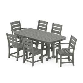 Lakeside Seven-Piece Dining Set - Slate Gray