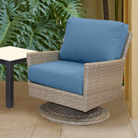 25" L x 25.5" W x 5" D Seat Cushion and 25 W x 18" H x 5" D Back Cushion Deep Seating Set - Cast Ocean
