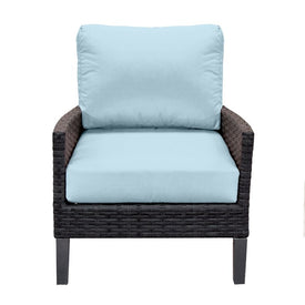 24" L x 22" W x 5" D Seat Cushion and 22" W x 20" H x 5" D Back Cushion Deep Seating Set - Canvas Air Blue