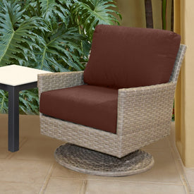 25" L x 25.5" W x 5" D Seat Cushion and 25 W x 18" H x 5" D Back Cushion Deep Seating Set - Canvas Bay Brown