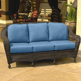 24" L x 22" W x 5" D Seat Cushions and 22" W x 20" H x 5" D Back Cushions Deep Seating Set (3 Sets) - Cast Ocean