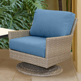 28.5" L x 28.5" W x 5" D Seat Cushion and 28.5" W x 17.5" H x 5" D Back Cushion Deep Seating Set - Cast Ocean
