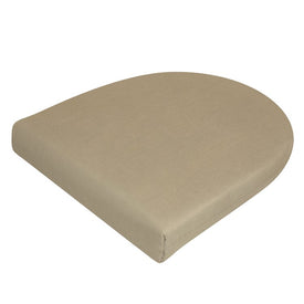 18" L x 18" W x 3" D Dining Chair/Seat Pad Cushion - Spectrum Mushroom