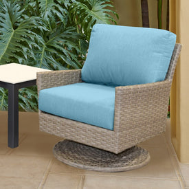 25" L x 25.5" W x 5" D Seat Cushion and 25 W x 18" H x 5" D Back Cushion Deep Seating Set - Cast Horizon