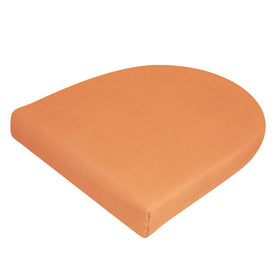 18" L x 18" W x 3" D Dining Chair/Seat Pad Cushion - Canvas Tangerine