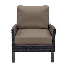 24" L x 22" W x 5" D Seat Cushion and 22" W x 20" H x 5" D Back Cushion Deep Seating Set - Cast Shale