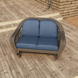 24" L x 22" W x 5" D Seat Cushions and 22" W x 20" H x 5" D Back Cushions Deep Seating Set (2 Sets) - Canvas Navy