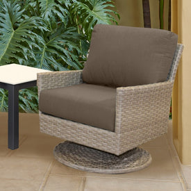 25" L x 25.5" W x 5" D Seat Cushion and 25 W x 18" H x 5" D Back Cushion Deep Seating Set - Cast Shale