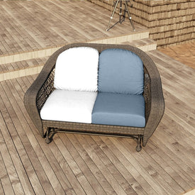24" L x 22" W x 5" D Seat Cushion and 22" W x 20" H x 5" D Back Cushion Deep Seating Set - Spectrum Denim