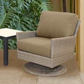 25" L x 25.5" W x 5" D Seat Cushion and 25 W x 18" H x 5" D Back Cushion Deep Seating Set - Spectrum Mushroom