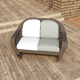 24" L x 22" W x 5" D Seat Cushion and 22" W x 20" H x 5" D Back Cushion Deep Seating Set - Canvas Granite