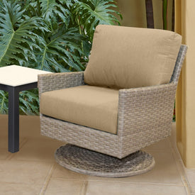 25" L x 25.5" W x 5" D Seat Cushion and 25 W x 18" H x 5" D Back Cushion Deep Seating Set - Canvas Heather Beige