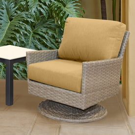 25" L x 25.5" W x 5" D Seat Cushion and 25 W x 18" H x 5" D Back Cushion Deep Seating Set - Spectrum Sesame