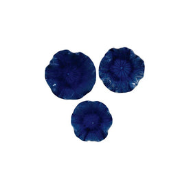 Abella Blue Ceramic Wall Decor Set of 3