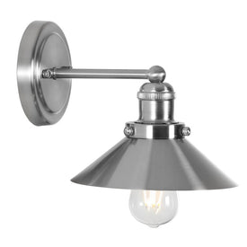 July Single-Light Bathroom Wall Sconce - Nickel