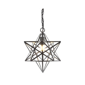 Stella Moravian Star Single-Light Pendant - Oil Rubbed Bronze
