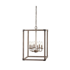 Magnolia Six-Light LED Pendant - Brown