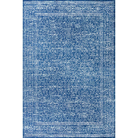 Azul Filigree 90"L x 63"W Area Rug - Blue