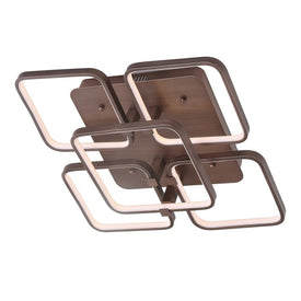 Sebastian LED Flush Mount Ceiling Fixture - Coffee