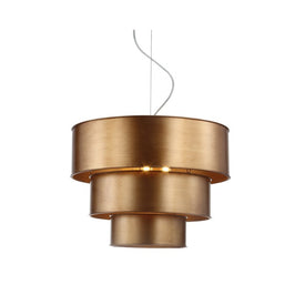 Lynn Three-Light Three-Tier Pendant - Gold