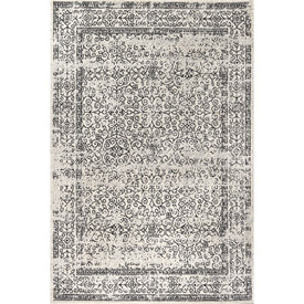 Ferro Filigree 72"L x 48"W Area Rug - Gray/Black
