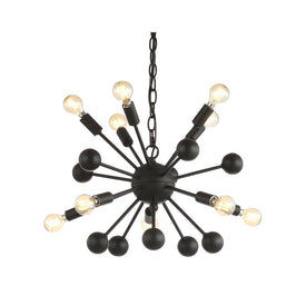Orbit Ten-Light Pendant - Black