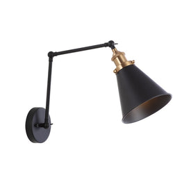 Rover Single-Light LED Adjustable Arm Wall Sconce - Black