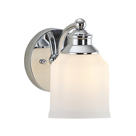 Lydia Single-Light Bathroom Wall Sconce - Chrome