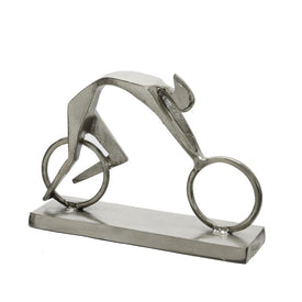Metal Racing Cyclist - Silver