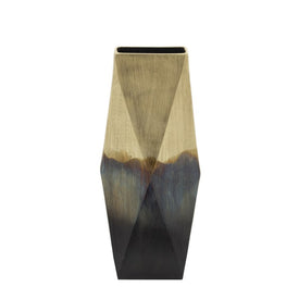 17" Aluminum Ombre Vase - Gold