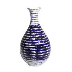 Blue/White Spotted Vase