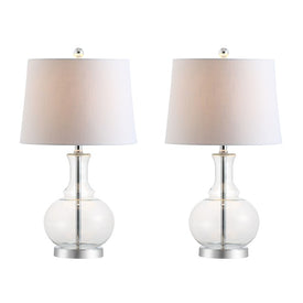 Lavelle Glass Table Lamps Set of 2 - Clear