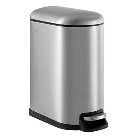 Roland 10.6-Gallon Step-Open Trash Can - Chrome