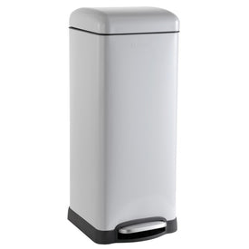 Betty Retro 8-Gallon Step-Open Trash Can - Gray