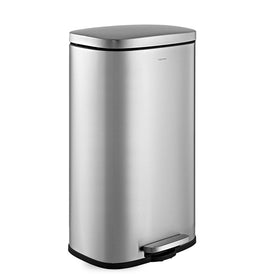 Curtis 8-Gallon Step-Open Trash Can - Chrome