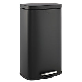 Curtis 8-Gallon Step-Open Trash Can - Black