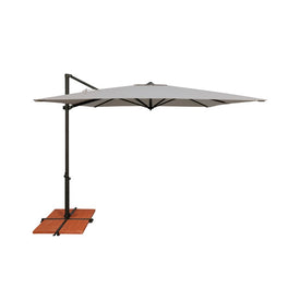 Skye 8.6' Square Cantilever Umbrella with Cross Bar Stand