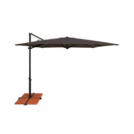 Skye 8.6' Square Cantilever Umbrella with Cross Bar Stand