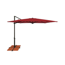 Skye 8.6' Square Cantilever Umbrella with Cross Bar Stand