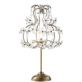 Clara LED Table Lamp - Brass Gold and Clear