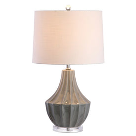 Tate Ceramic Table Lamp - Gray