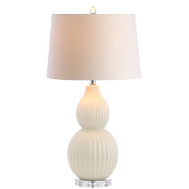 Thatcher Ceramic Table Lamp - Cream