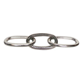 15" Metal Chain Decor - Silver